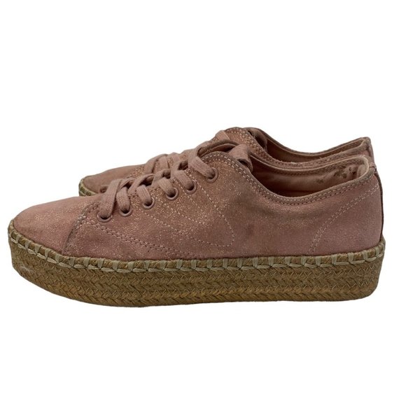 Tretorn Sparkly Pink Espadrilles Platform Sneakers size 6 - Picture 7 of 9